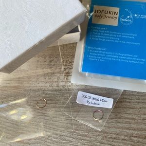 Nose ring set 20g 7mm